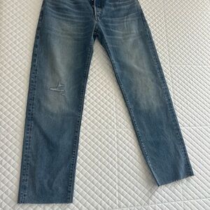 Madewell Women’s Faded The Dean Straight Jeans